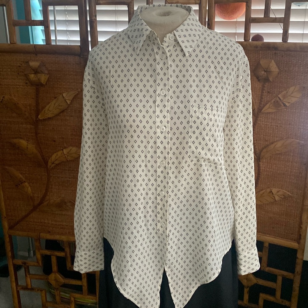 Equipment Femme long sleeve shirt in size S/P
